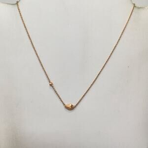 Kendra Scott Laureen Rose Gold Tone Pendant Chain Necklace Adjustable Dainty